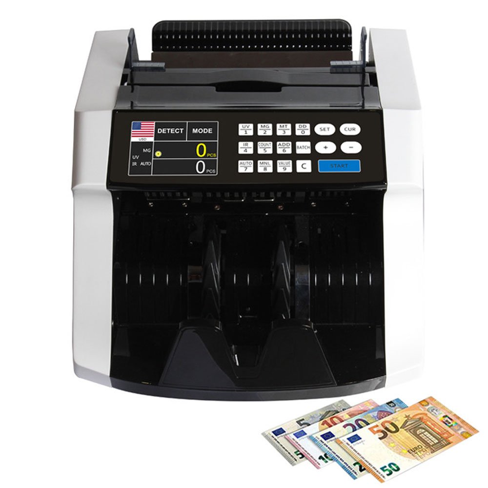 Bill Counting Machine With TFT Screen Back Loading Banknote Counter