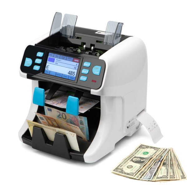 1+1 pocekt banknote sorter with printer