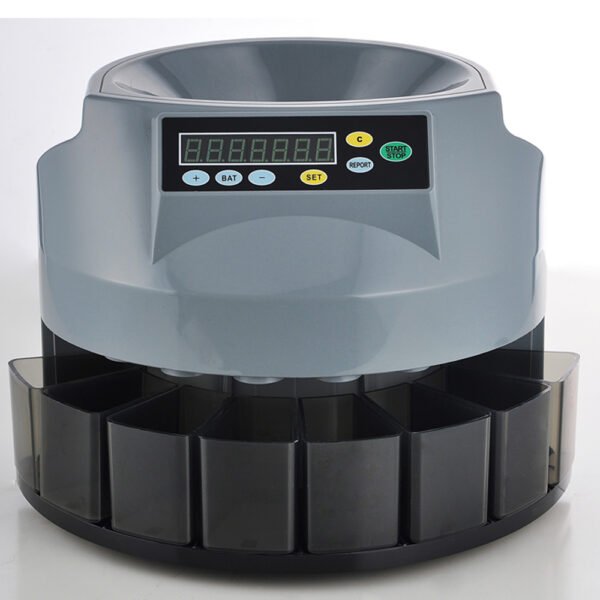 Electronic Small Coin Counter and Sorter for Euro USD with 8 pockets