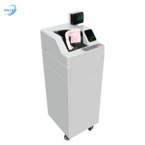 vacuum note counting machine with built-in rotatable customer display